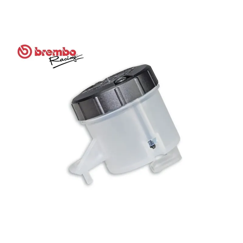 Depósito de líquido de frenos Brembo 45cc – Transparente con salida 90° – Ref. 110444661