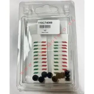 Tapón de goma y pegatina tricolor Brembo Racing (ref. 110C74089), repuesto OEM para bomba 