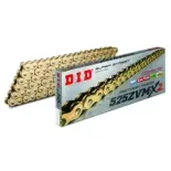 CADENA DID 525 ZVM-X2 con 120 pasos color oro y remache  -  28841209Z