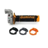 Acelerador Push-Pull Domino KRK con Puños A260 Negro/Naranja (cód. 5204.03-01)