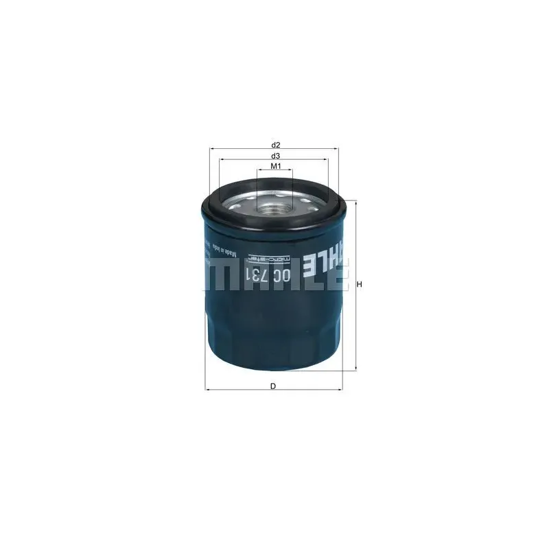 Filtro de aceite MAHLE OC731