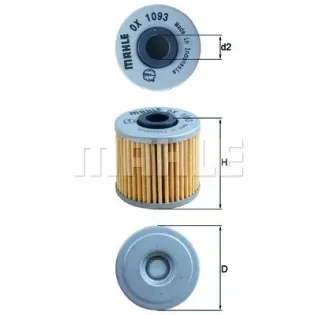 Filtro de Aceite Mahle OX1093 – Máxima protección para tu moto