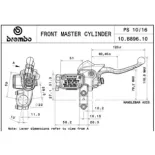 Bomba de Freno Delantero Brembo Racing PS 10x16 – Husqvarna / KTM – Ref. 10B89610