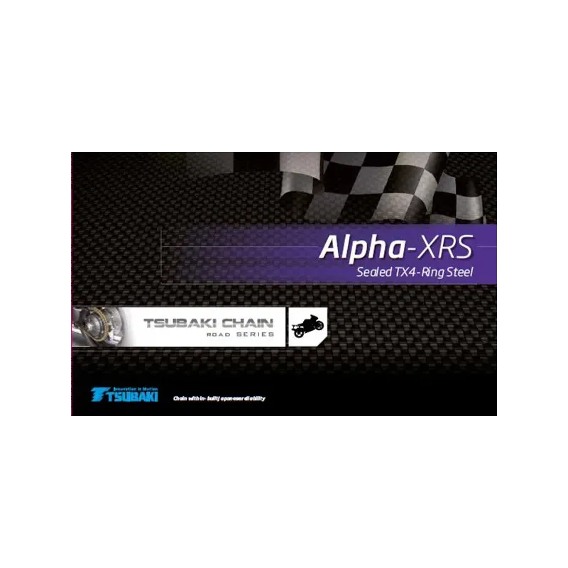 Cadena Tsubaki 428 Alpha 126 pasos oring 