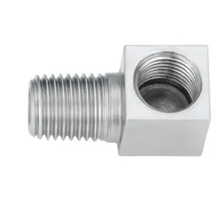 Adaptador 90° cromado Ø10 mm Fren-Tubo 170029CR – Unión latiguillo a tubo rígido