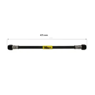 Tubo latiguillo carbono 475 mm negro Fren Tubo A09C0475 – Línea de freno moto Carbotech