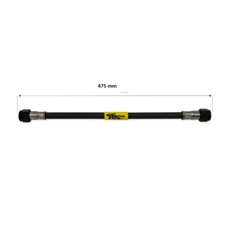 Tubo latiguillo carbono 475 mm negro Fren Tubo A09C0475 – Línea de freno moto Carbotech