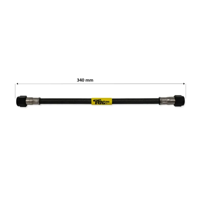 Tubo latiguillo carbono 340 mm negro Fren Tubo A09C0340 – Línea de freno moto Carbotech