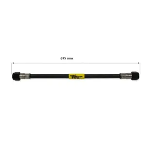 Tubo latiguillo carbono 675 mm negro Fren Tubo A09C0675 – Línea de freno moto Carbotech