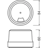Luz de Advertencia OSRAM LEDguardian Road Flare Signal V16 IoT. LED certificada DGT 3.0