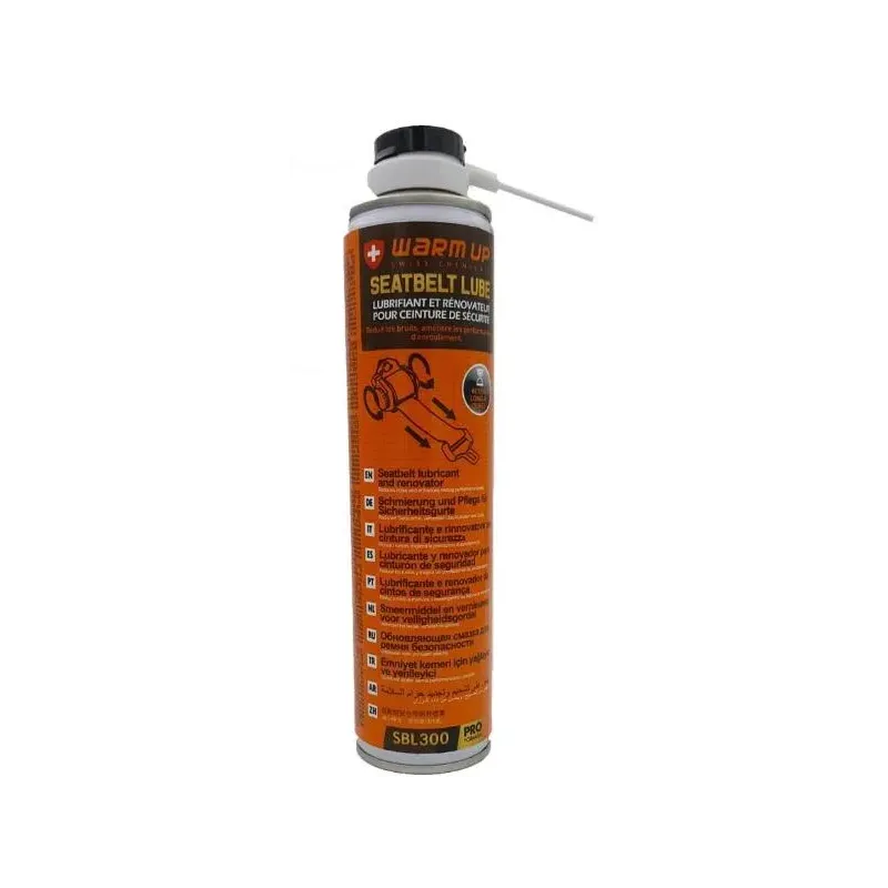Reacondicionador y lubricante cinturón de seguridad 300ml Warm up WU-SBL300