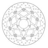 Disco de freno moto Brembo fijo Serie Oro 78B408A4