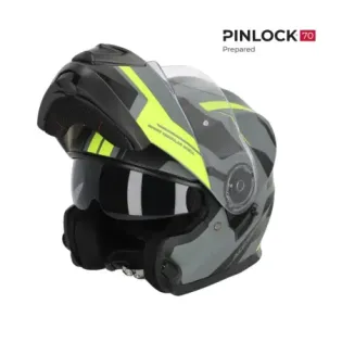 Casco Acerbis Serel 22-06 negro y amarillo fluor Talla XS 0025201.444