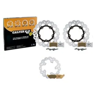 Kit freno oversize Galfer KG4953FS Yamaha T-MAX 530 (–2014) delantero 320 mm + trasero Wav