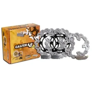 Kit freno delantero + trasero Galfer KG5033F Yamaha T-MAX 500 (04–07) discos Wave