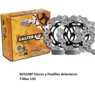 Kit freno delantero BASIC Galfer KG503BF Yamaha T-MAX 530 discos Wave