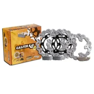 Kit freno delantero + trasero Galfer KG503CF Yamaha T-MAX 530 discos Wave