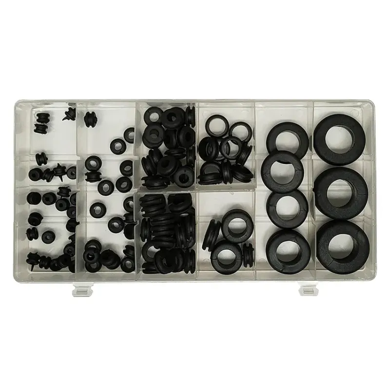 Surtido de ojales de goma Toolhub 9836 pasamuros eléctricos – 110 pzs