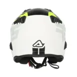Casco Acerbis Jet Aria Graphic Sport 22-06 color negro y amarillo fluor mate 0026602.457