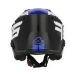 Casco Acerbis Jet Aria Graphic Sport 22-06 color negro y azul mate 0026602.295