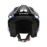 Casco Acerbis Jet Aria Graphic Sport 22-06 color blanco, azul y rojo glossy 0026602.034