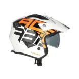Casco Acerbis Jet Aria Graphic Sport 22-06 Blanco Naranja 