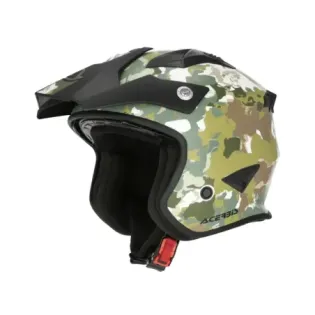 Casco Acerbis Jet Aria Graphic Sport 22-06 Camuflaje Verde