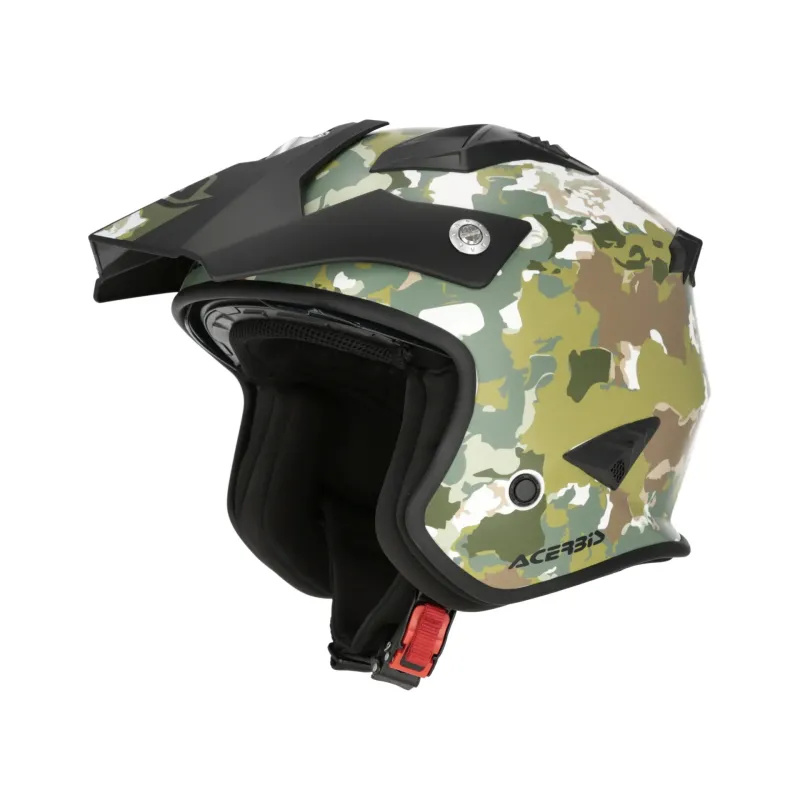 Casco Acerbis Jet Aria Graphic Sport 22-06 Camuflaje Verde