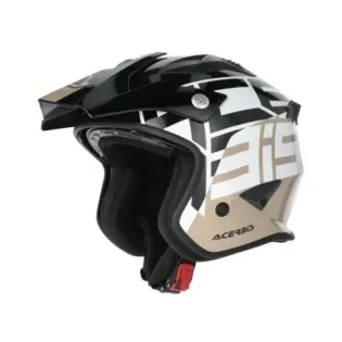 Casco Acerbis Jet Aria Graphic Sport 22-06 Negro Marrón