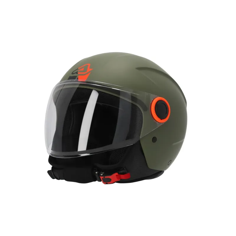 Casco Acerbis Jet Modelo Brezza 22-06 verde militar 0026061.582