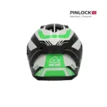 Casco integral Acerbis Homologación 22-06 negro y verde 0026016.325