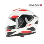 Casco Acerbis Krapon blanco y rojo Homologación 22-06 0024663.239