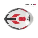 Casco Acerbis Krapon blanco y rojo Homologación 22-06 0024663.239