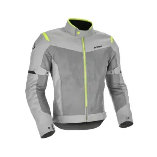 Chaqueta Acerbis CE Ramsey Vented 2.0 color gris y amarillo - 0026149.290