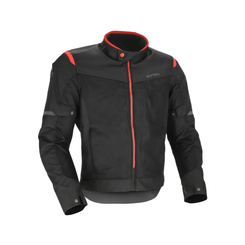 chaqueta acerbis ce ramsey vented 2 0 color rojo y negro 0026149 323