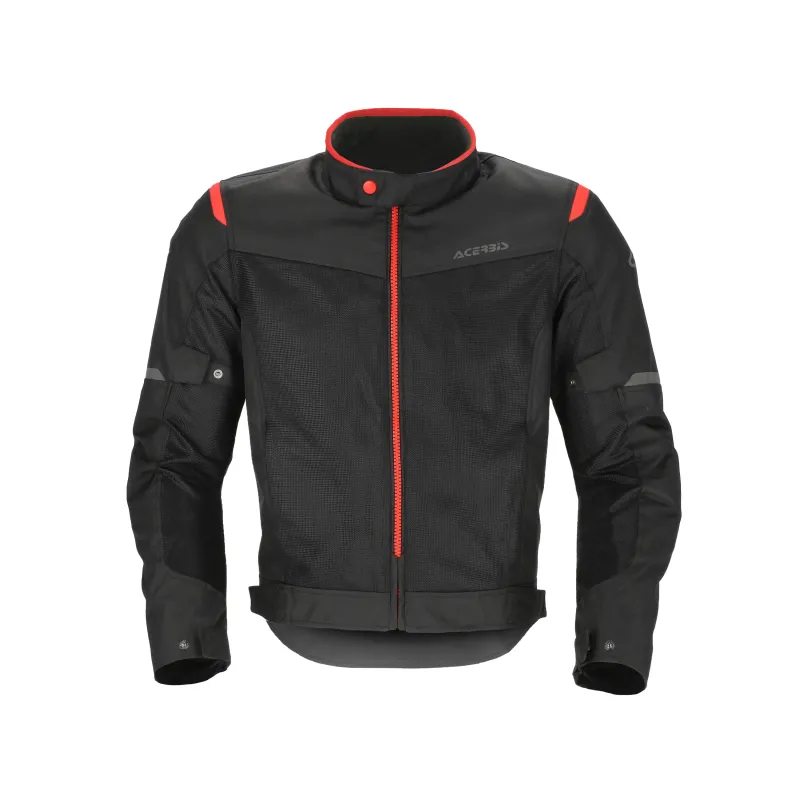 chaqueta acerbis ce ramsey vented 2 0 color rojo y negro 0026149 323