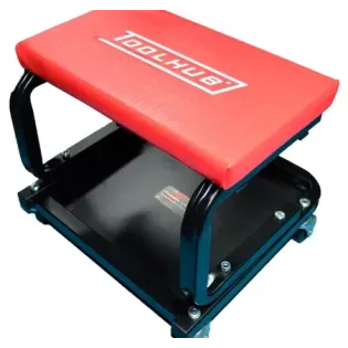 Banqueta de mecánico con bandeja Toolhub 1103 con ruedas 360°