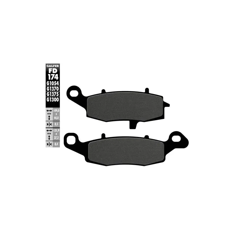 Pastillas de freno moto Galfer Sinter Street FD174G1370 delantero izquierda