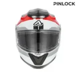 Casco modular Acerbis Serel 22-06 rojo y gris - 0025201.239