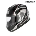 Casco modular Acerbis Serel 22-06 blanco y rojo - 0025201.314
