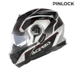 Casco modular Acerbis Serel 22-06 blanco y rojo - 0025201.314