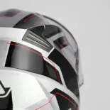 Casco modular Acerbis Serel 22-06 blanco y rojo - 0025201.314