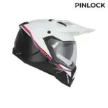 Casco integral Acerbis Assault negro y blanco para carretera y off-road - 0026652.237