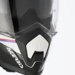 Casco integral Acerbis Assault negro y blanco para carretera y off-road - 0026652.237