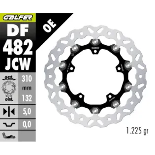 Disco de freno delantero Galfer YAMAHA R-6 MY05/MY07