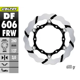 Disco de freno delantero Galfer DF606FRW KTM SXS POWER WAVE RANURADO