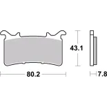 Pastillas de freno moto Brembo sinterizadas 07GR99SA