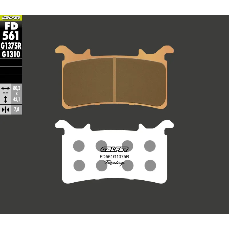 Pastillas freno sinterizadas Galfer FD561G1375R delantero BMW M1000RR/M1000R/M1000XR