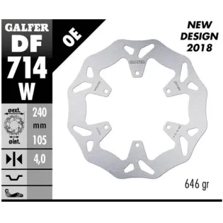 Disco freno Galfer DF714WGAL Wave 240x4 mm 6 tornillos Ø120 Piaggio MP3/BMW G650X