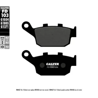 Pastillas de freno moto Galfer semi metal FD103G10